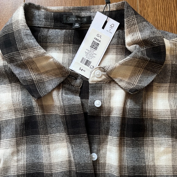 NWT Dynamite flannel - Picture 3 of 5